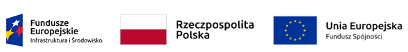 Logo Funduszy Europejskich, Flaga Rezczpospolitej Polskiej, Flaga Unii Europejskiej