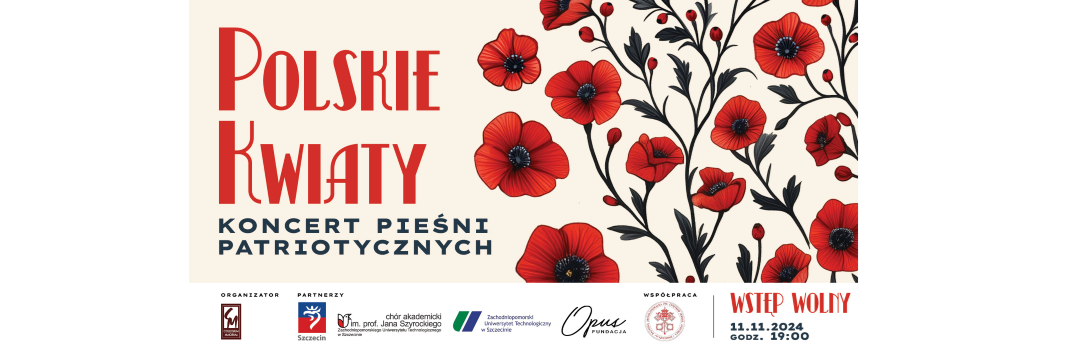 Koncert Pieśni Patriotycznych 11 listopada godzina 19:00 w katedrze świętego Jakuba, wstęp wolny